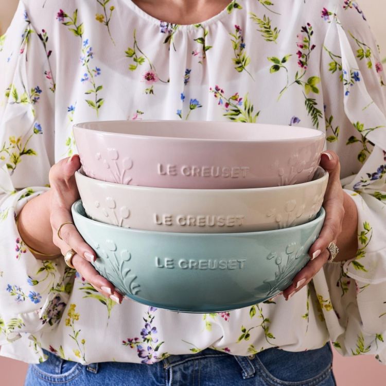 Le Creuset Bol de service 26 cm Jardin Sea Salt (Sea Salt) - Panache (Koksijde)