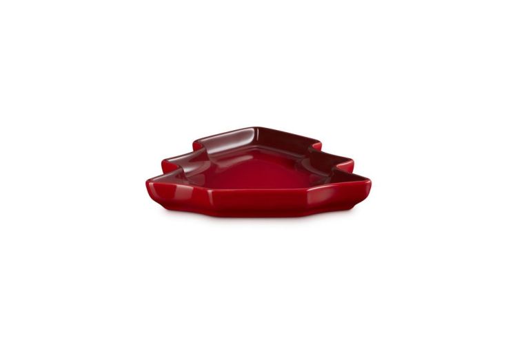 Le Creuset Assiette sapin de Noël 19cm (Kersenrood) - Panache (Koksijde)