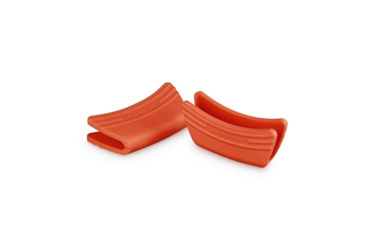 Le Creuset Set 2 handvaten silicone Oranjerood (Oranjerood) - Panache (Koksijde)