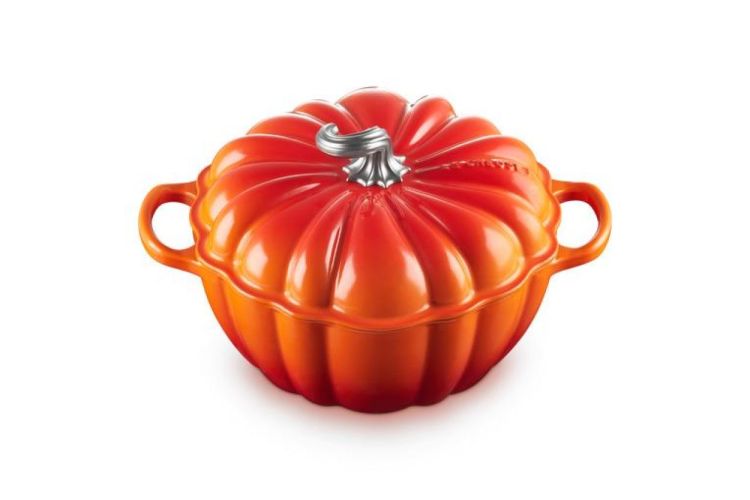 Le Creuset Stoofpan Pompoen 24cm (Oranjerood) - Panache (Koksijde)