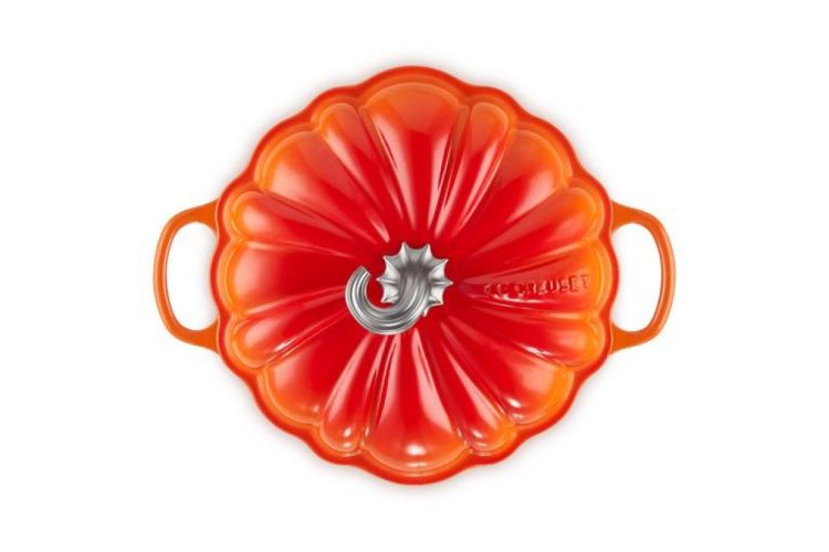 Le Creuset Stoofpan Pompoen 24cm (Oranjerood) - Panache (Koksijde)