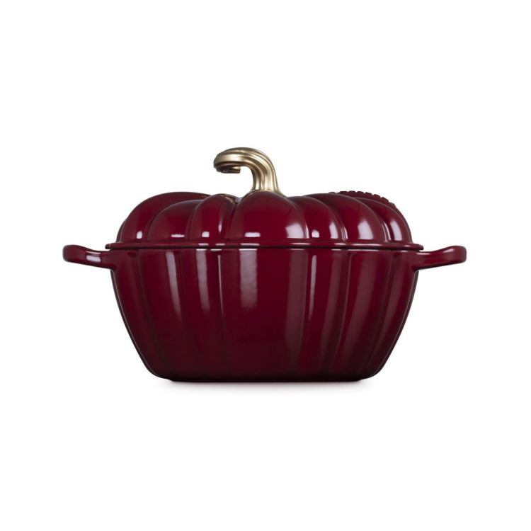 Le Creuset Stoofpan 'Pompoen' 24cm Rhône Garnet (Rhône / Garnet) - Panache (Koksijde)