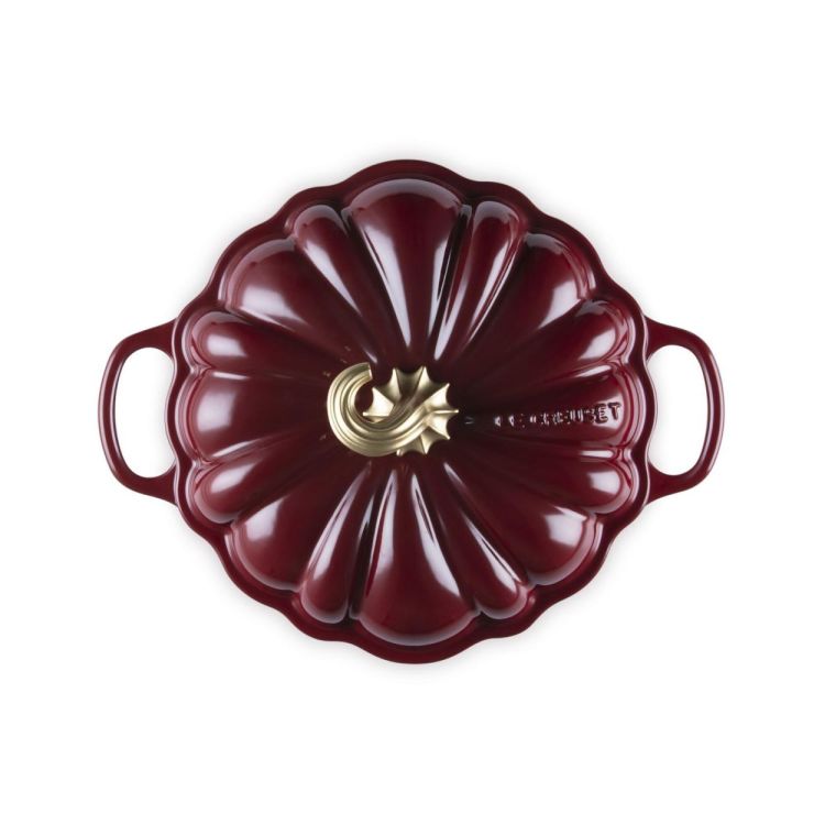 Le Creuset Stoofpan 'Pompoen' 24cm Rhône Garnet (Rhône / Garnet) - Panache (Koksijde)