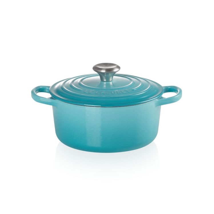 Le Creuset Stoofpan rond 24cm Caribbean Blue (Caribbean Blue) - Panache (Koksijde)