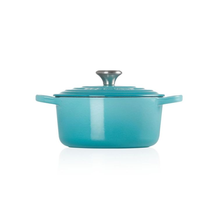 Le Creuset Stoofpan rond 24cm Caribbean Blue (Caribbean Blue) - Panache (Koksijde)