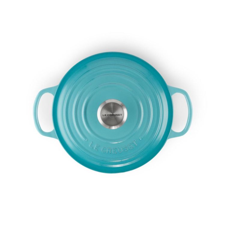 Le Creuset Stoofpan rond 24cm Caribbean Blue (Caribbean Blue) - Panache (Koksijde)