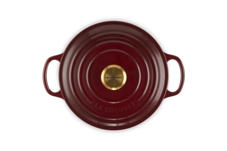 Le Creuset Stoofpan rond 24cm Rhône Garnet (Rhône / Garnet) - Panache (Koksijde)