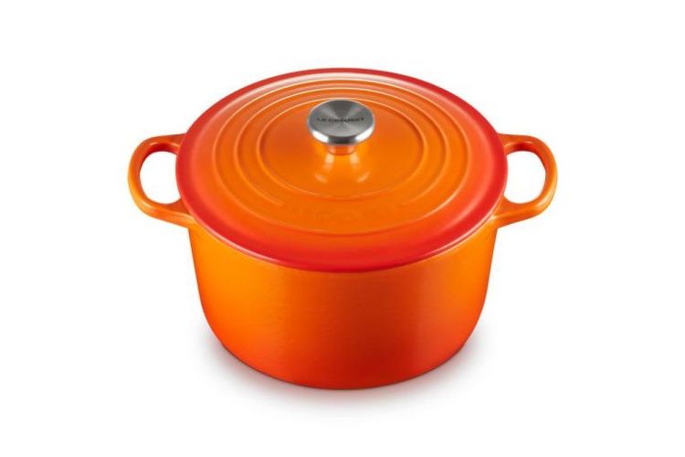 Le Creuset Stoofpan rond hoog 5l 24cm Oranjerood (Oranjerood) - Panache (Koksijde)