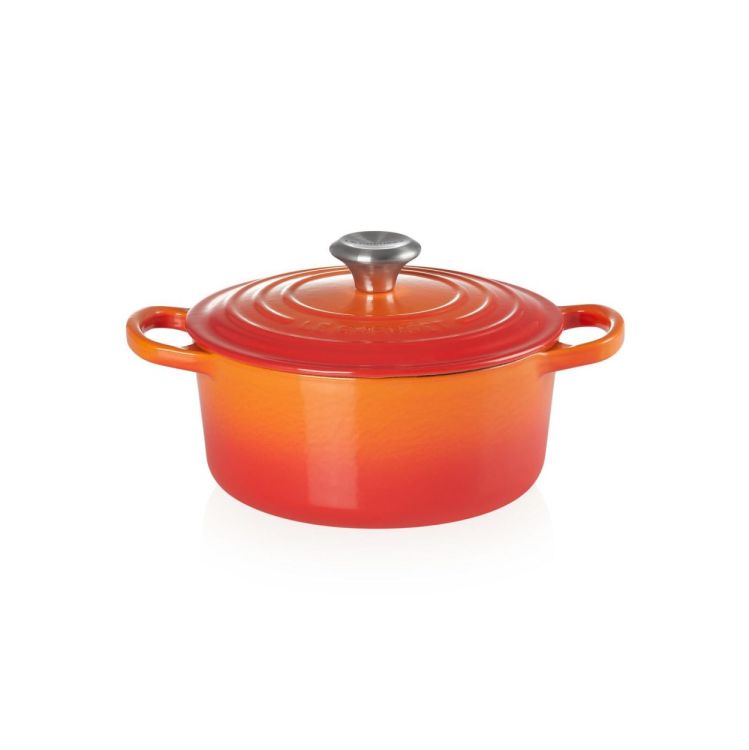 Le Creuset Stoofpan rond 24cm Oranjerood (Oranjerood) - Panache (Koksijde)