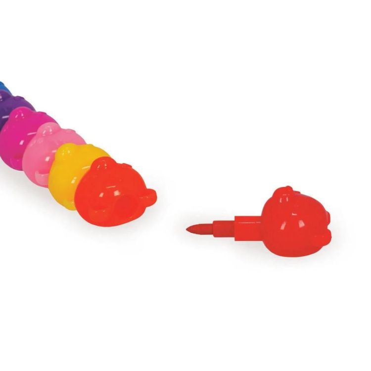Legami 12 crayons de cire empilables Teddy Bear (Multi) - Panache (Koksijde)