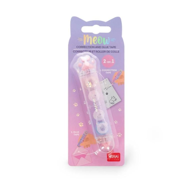 Legami Correcteur et colle en ruban 2-en-1 Kitty (Multi) - Panache (Koksijde)