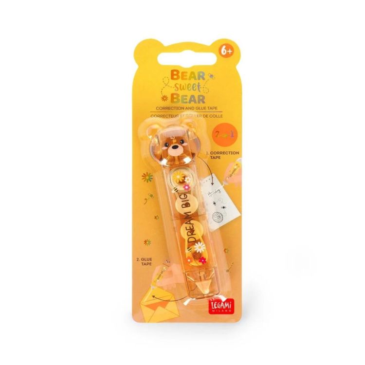 Legami Correcteur et colle en ruban 2-en-1 Teddy Bear (Multi) - Panache (Koksijde)