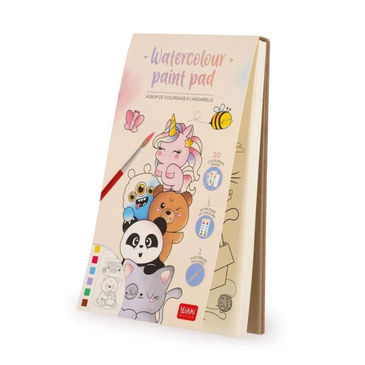 Legami Bloc de peinture aquarelle Cute Animals (Multi) - Panache (Koksijde)