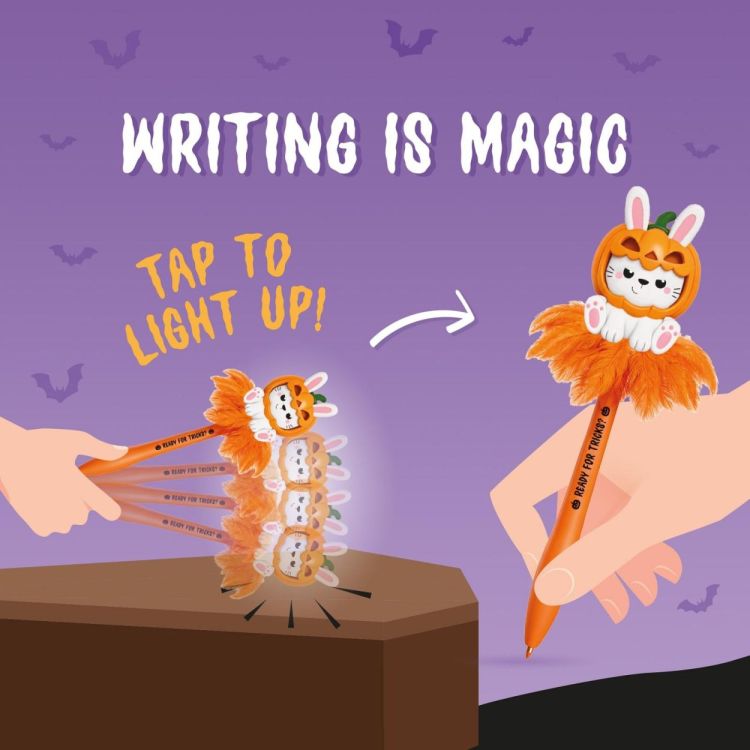 Legami Stylo lumineux Pumpkin Bunny - Writing is Magic (Oranje) - Panache (Koksijde)
