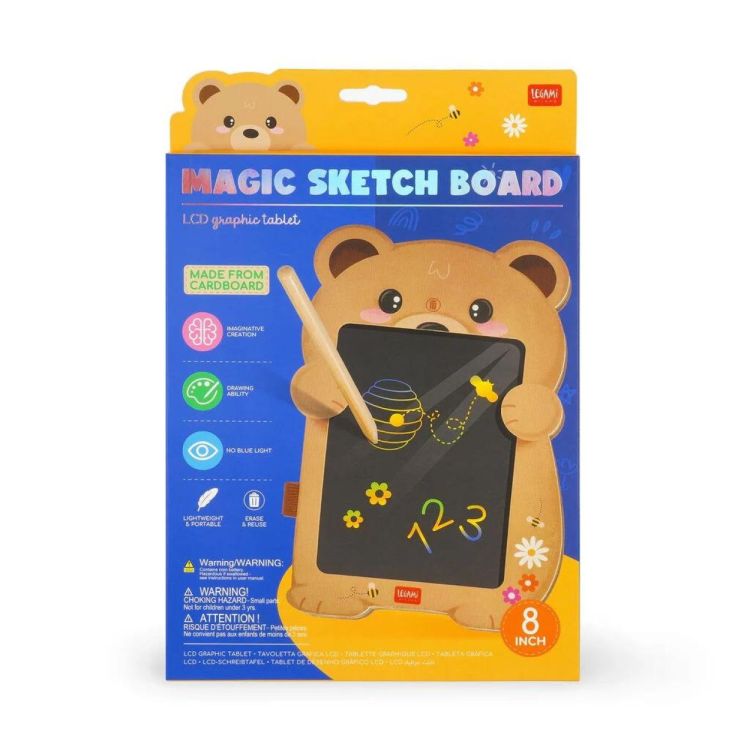Legami Magic Sketch Board - Schrijf- en tekentablet - Teddy Bear (Multi) - Panache (Koksijde)