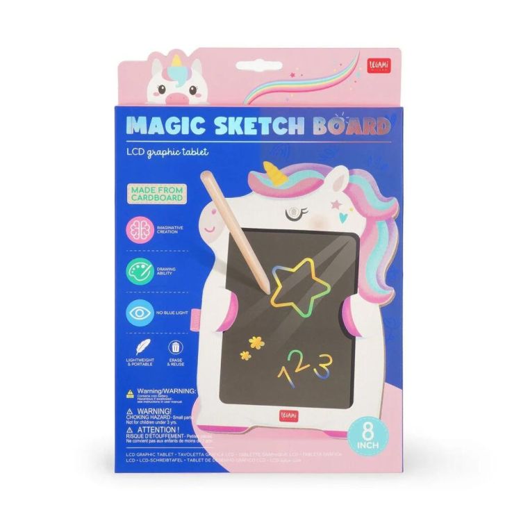 Legami Magic Sketch Board - Schrijf- en tekentablet - Unicorn (Multi) - Panache (Koksijde)