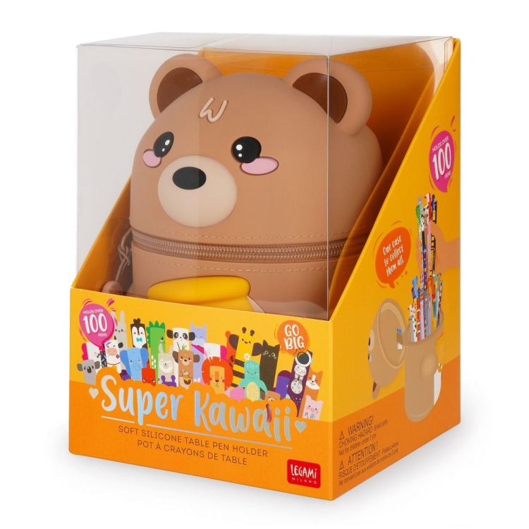 Legami Pot à crayons Teddy Bear - Super Kawaii (Multi) - Panache (Koksijde)