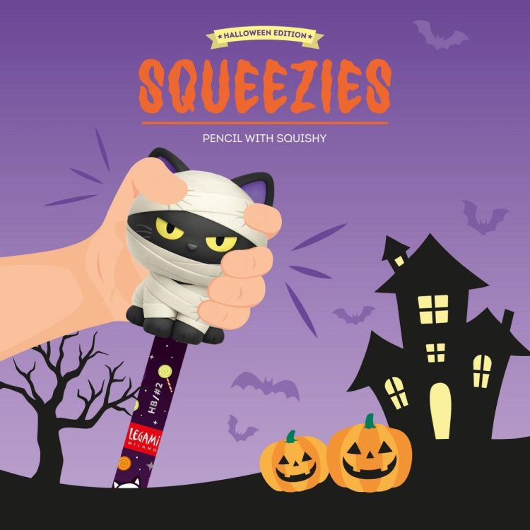 Legami Crayon avec Squishy Mummy Cat - Nine Lives Later (Multi) - Panache (Koksijde)