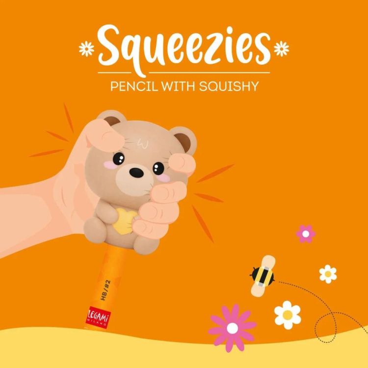 Legami Crayon avec Squishy Teddy Bear - Squeezies (Multi) - Panache (Koksijde)