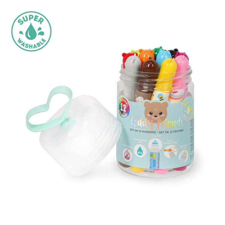 Legami Set de 12 feutres Teddy Bear (Multi) - Panache (Koksijde)