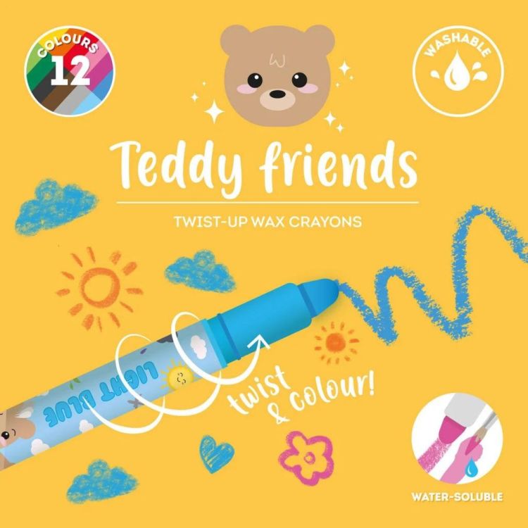 Legami Set de 12 crayons de cire Teddy Bear (Multi) - Panache (Koksijde)