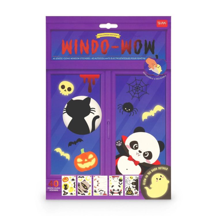 Legami Set de 40 stickers statiques pour fenêtres Windo-Wow (Multi) - Panache (Koksijde)