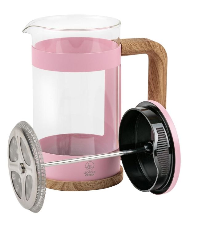 Leopold Vienna French Press koffiemaker 600ml (Roze) - Panache (Koksijde)