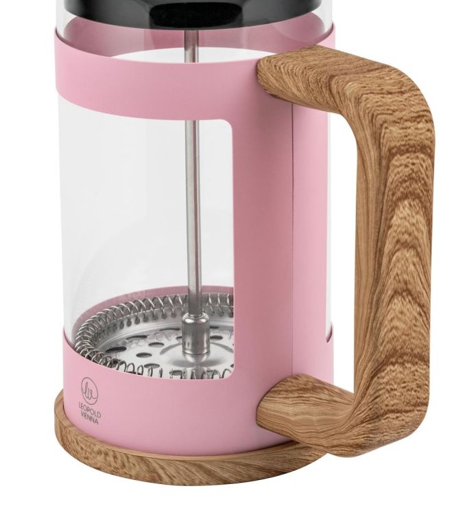 Leopold Vienna French Press koffiemaker 600ml (Roze) - Panache (Koksijde)
