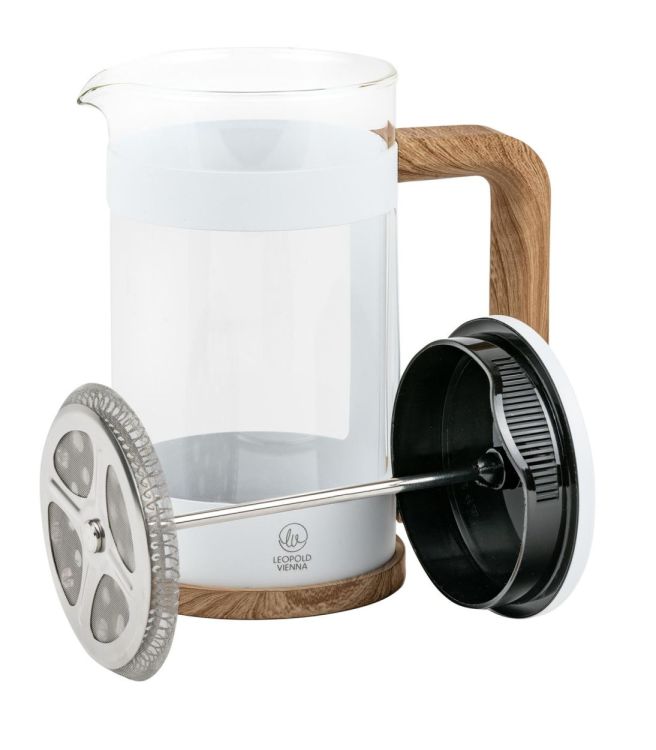 Leopold Vienna French Press koffiemaker 600ml (Wit) - Panache (Koksijde)