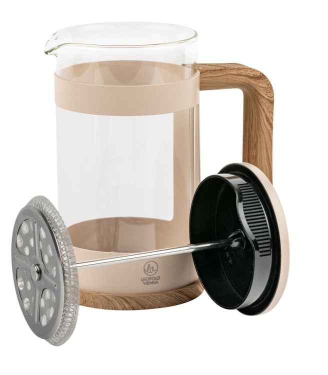 Leopold Vienna French Press koffiemaker 600ml (Zand) - Panache (Koksijde)
