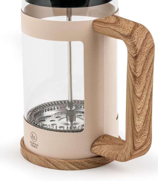 Leopold Vienna French Press koffiemaker 600ml (Zand) - Panache (Koksijde)