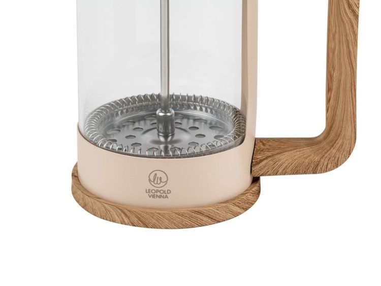 Leopold Vienna French Press koffiemaker 600ml (Zand) - Panache (Koksijde)