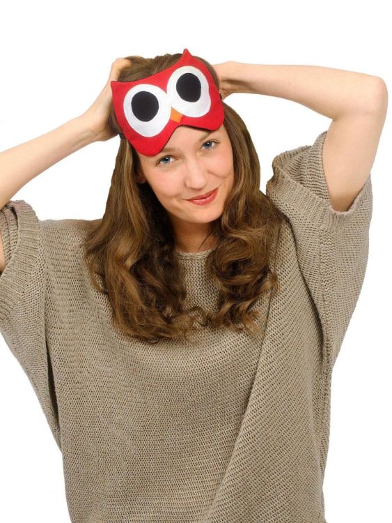 Leschi Stella the owl - eye mask (Zwart) - Panache (Koksijde)