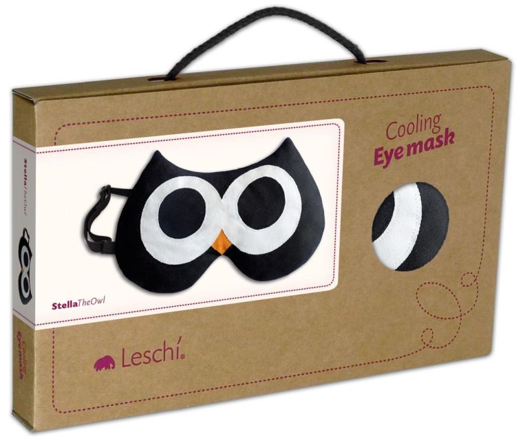 Leschi Stella the owl - eye mask (Zwart) - Panache (Koksijde)