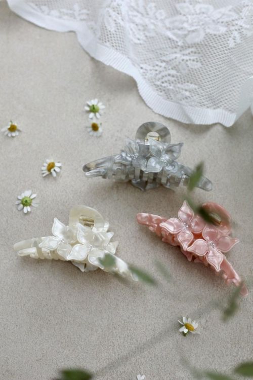 Liebly Haarclip floris M (White Pearl) - Panache (Koksijde)