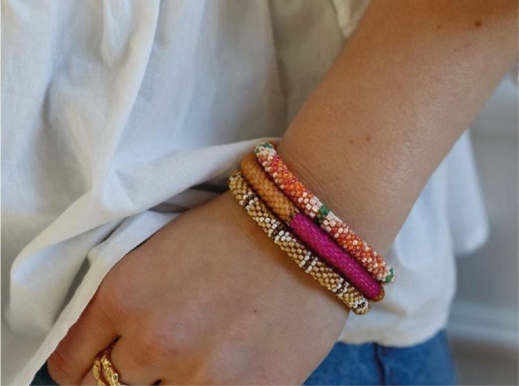 Liebly Bracelet roulé népalais anju (Assorti) - Panache (Koksijde)