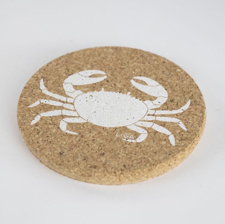 Liga Sous-verre liège Crabe (White) - Panache (Koksijde)