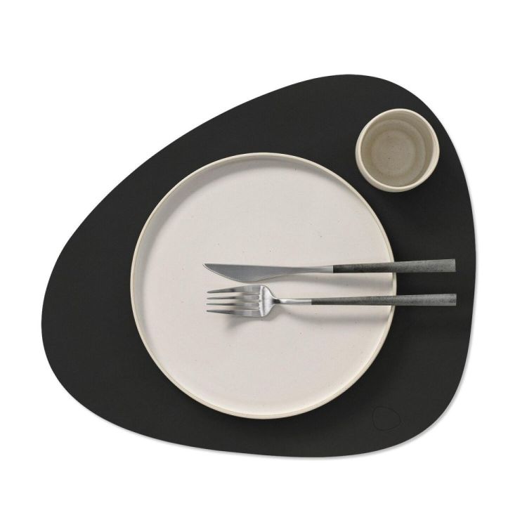 LIND DNA Set de table Nupo Curve L (Black Ink) - Panache (Koksijde)