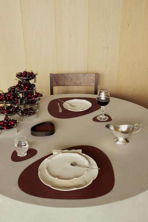 LIND DNA Nupo Placemat Curve L (Burgundy) - Panache (Koksijde)