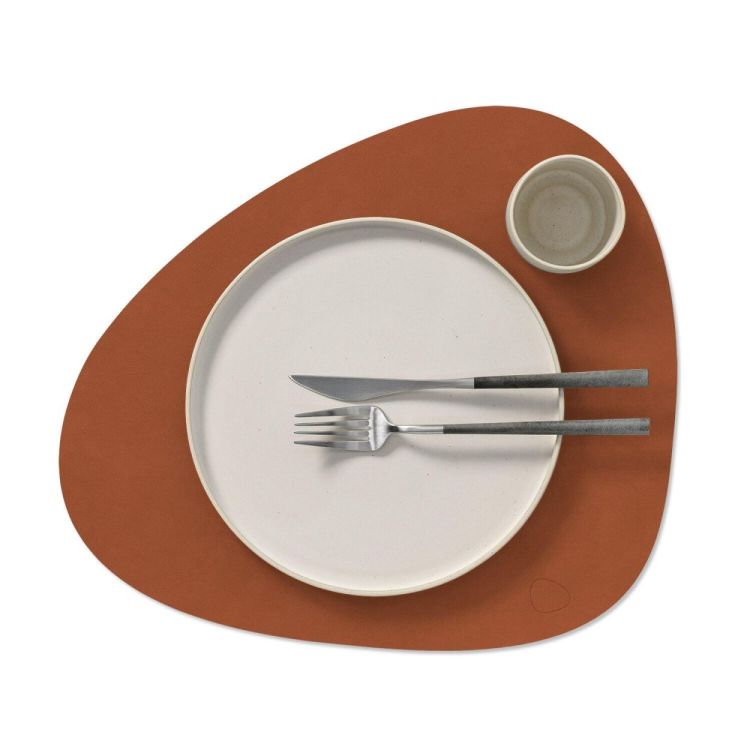 LIND DNA Nupo Placemat Curve L (Rust) - Panache (Koksijde)