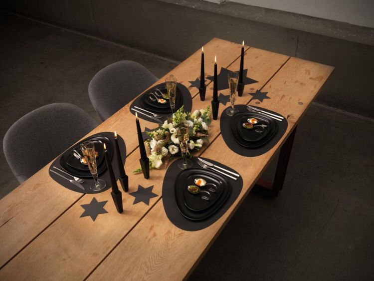 LIND DNA Nupo Placemat Curve L (Black) - Panache (Koksijde)