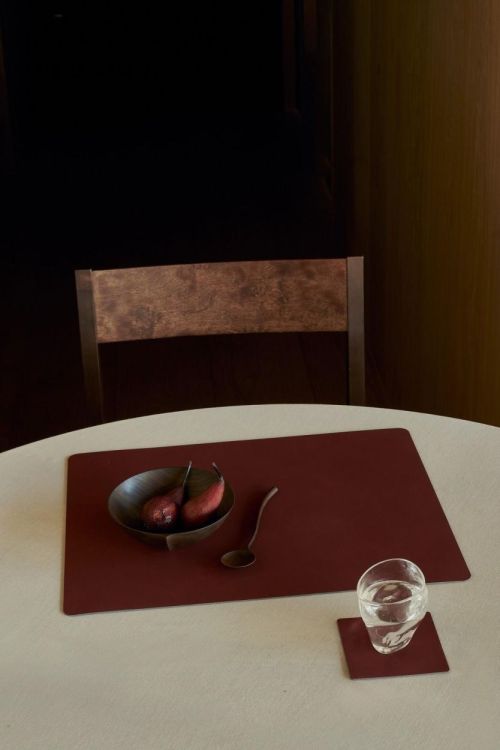 LIND DNA Nupo Placemat Square L (Burgundy) - Panache (Koksijde)