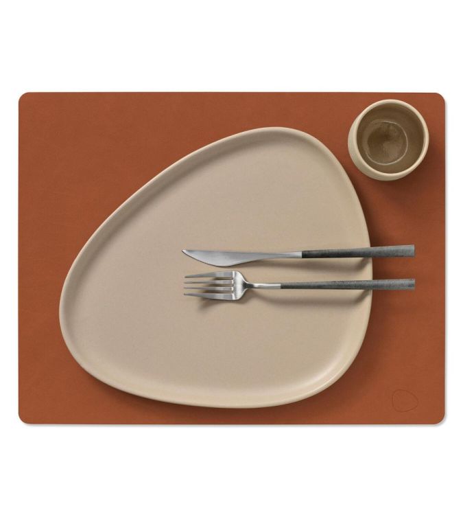 LIND DNA Nupo Placemat Square L (Rust) - Panache (Koksijde)
