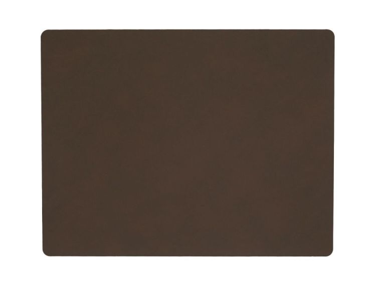 LIND DNA Nupo Placemat Square L (Dark Brown) - Panache (Koksijde)