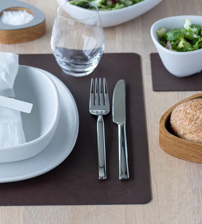 LIND DNA Nupo Placemat Square L (Dark Brown) - Panache (Koksijde)