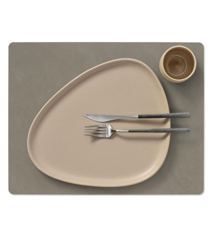 LIND DNA Nupo Placemat Square L (Flint grey) - Panache (Koksijde)