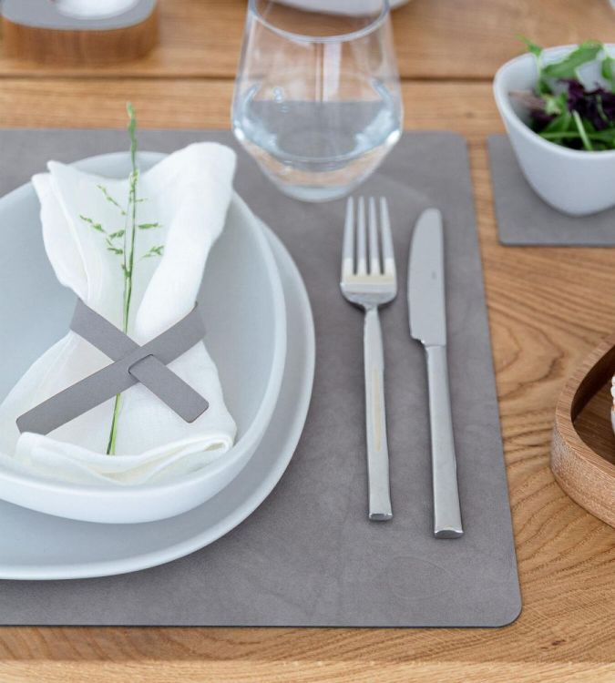 LIND DNA Nupo Placemat Square L (Nomad Grey) - Panache (Koksijde)