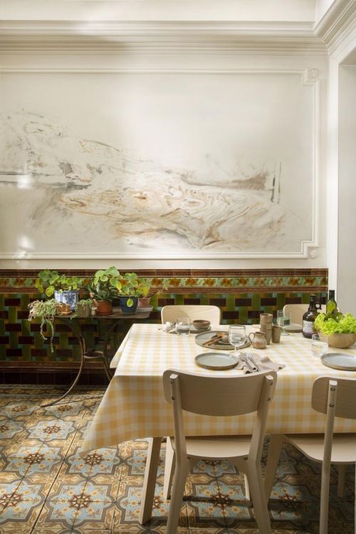 Lola Tafelkleed PVC 140x250cm - Chiwy Buttermilk (Multi) - Panache (Koksijde)