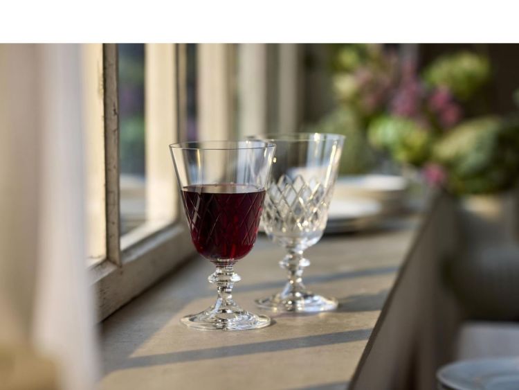 Lyngby Glass 2 Eaton Rode Wijnglazen 26cl (Transparant) - Panache (Koksijde)