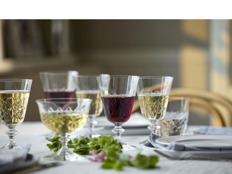 Lyngby Glass 2 Eaton Rode Wijnglazen 26cl (Transparant) - Panache (Koksijde)